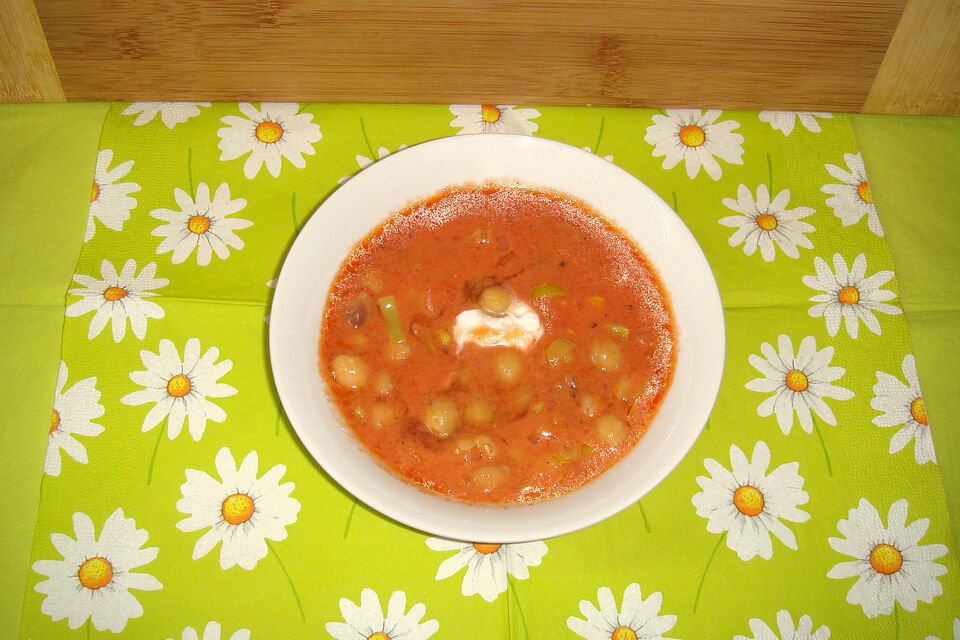 Paprika - Kichererbsen - Suppe