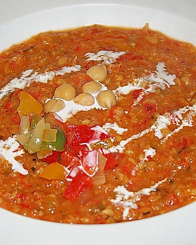 Paprika - Kichererbsen - Suppe
