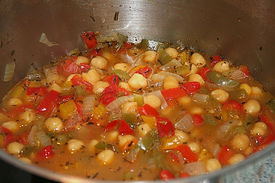 Paprika - Kichererbsen - Suppe