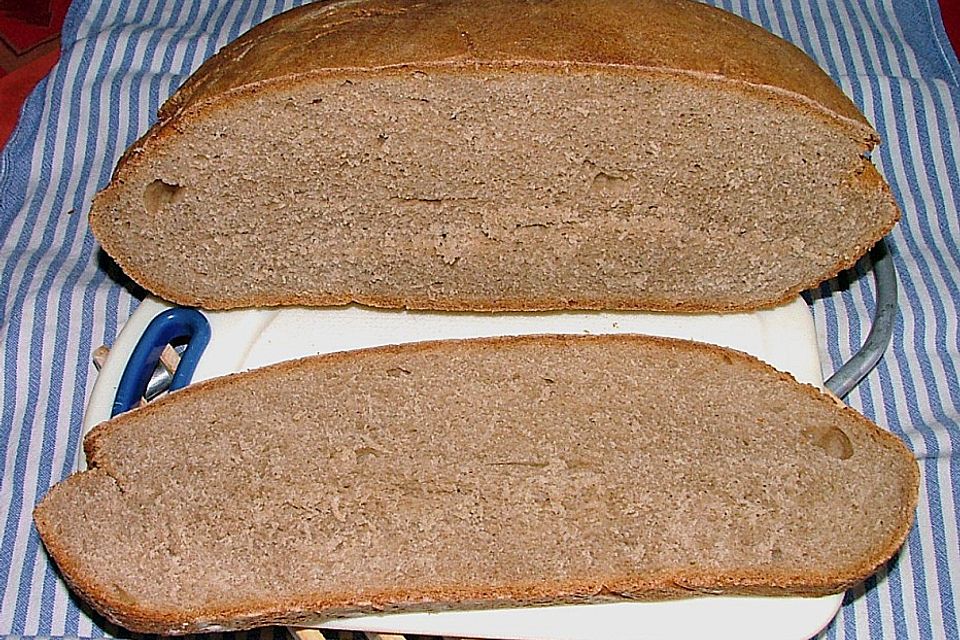 Einfaches Vollkorn - Sauerteigbrot, klein