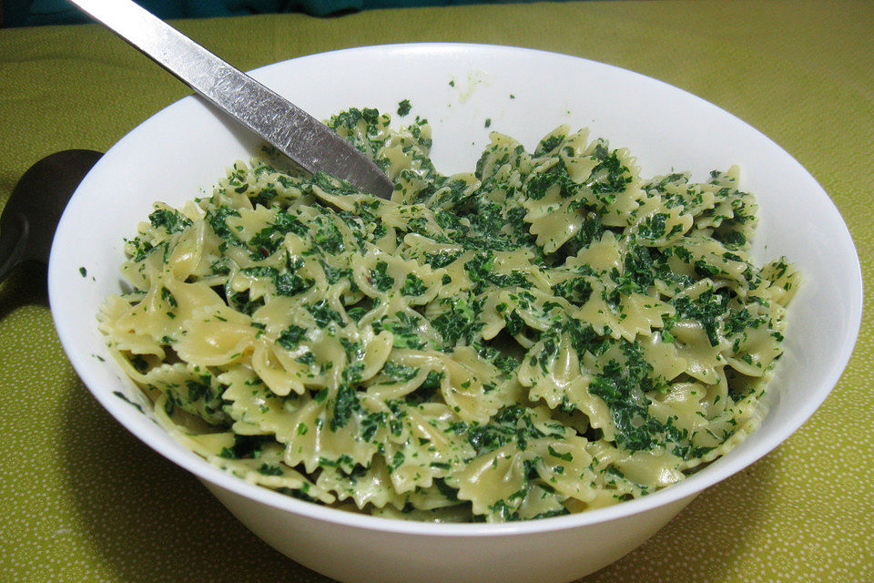 Penne mit Bärlauch - Pesto