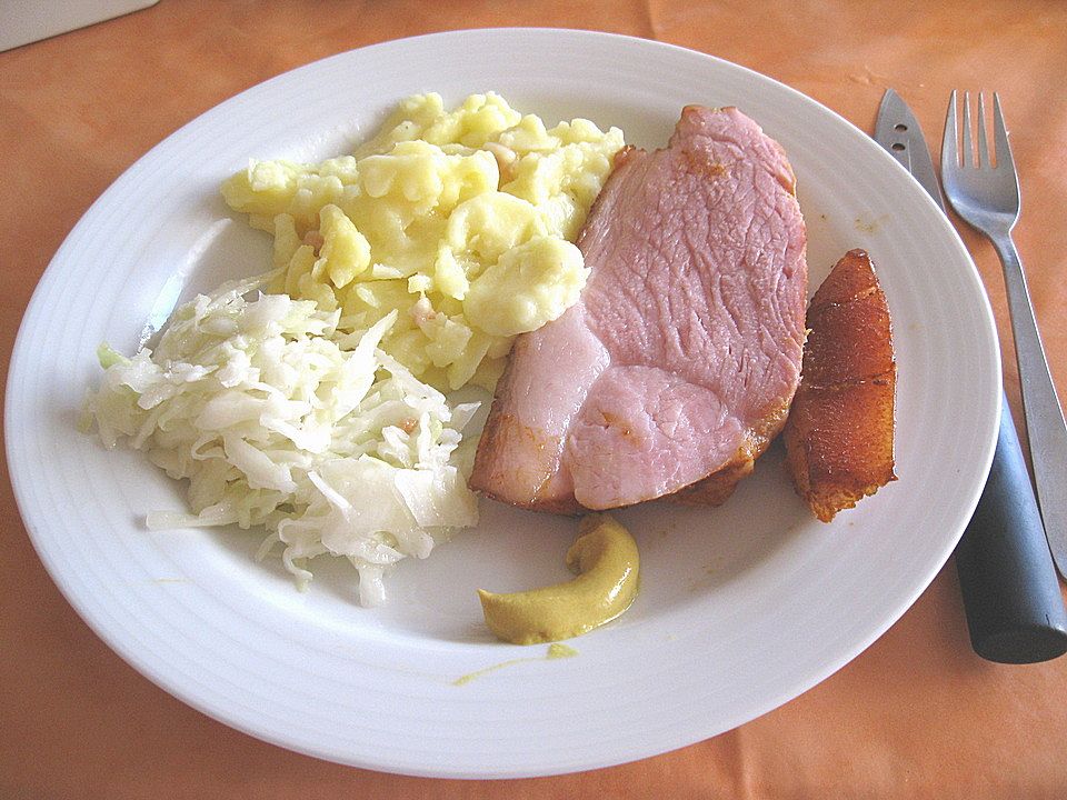 Krustenbraten mit warmem Kartoffelsalat von doro2| Chefkoch