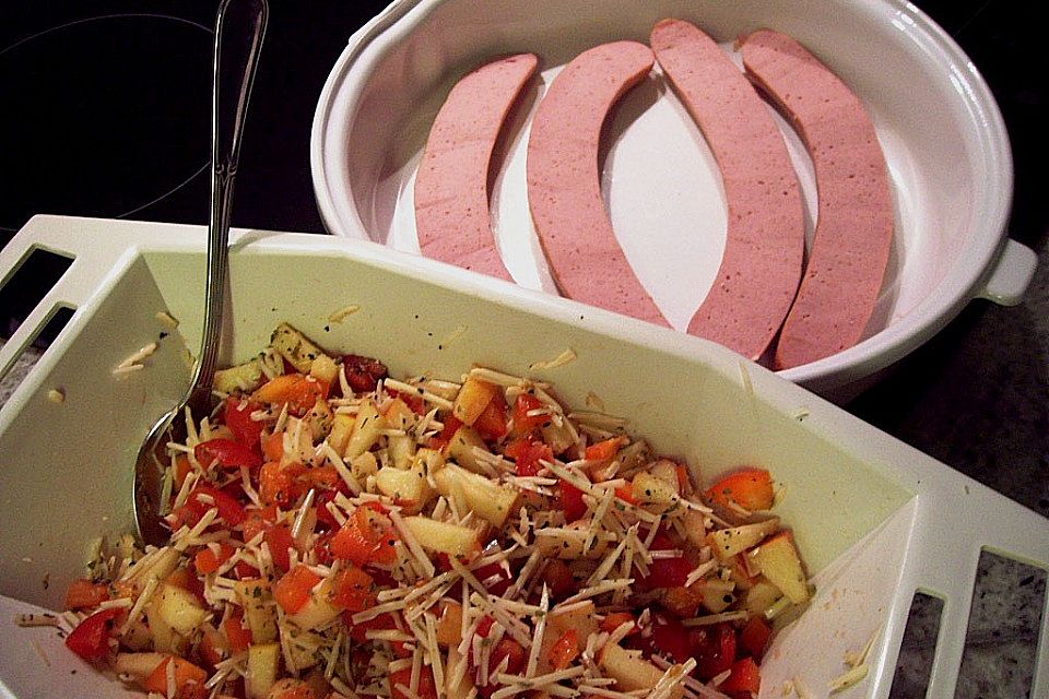 Bockwurst mit Haube