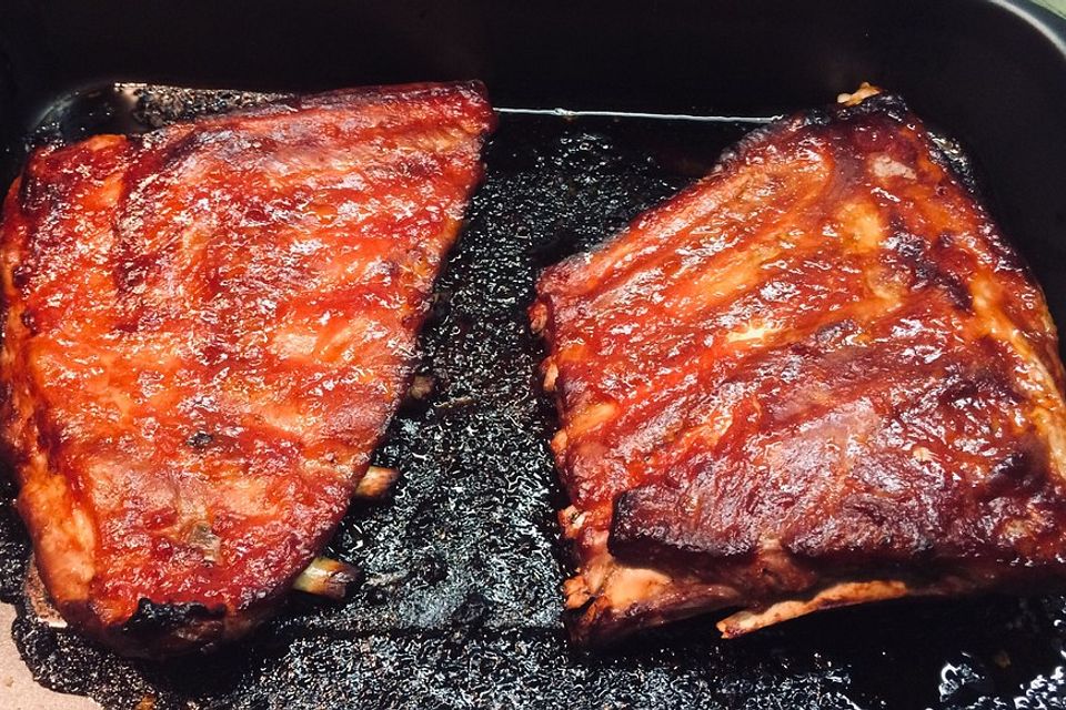 Spareribs mit amerikanischer BBQ-Sauce