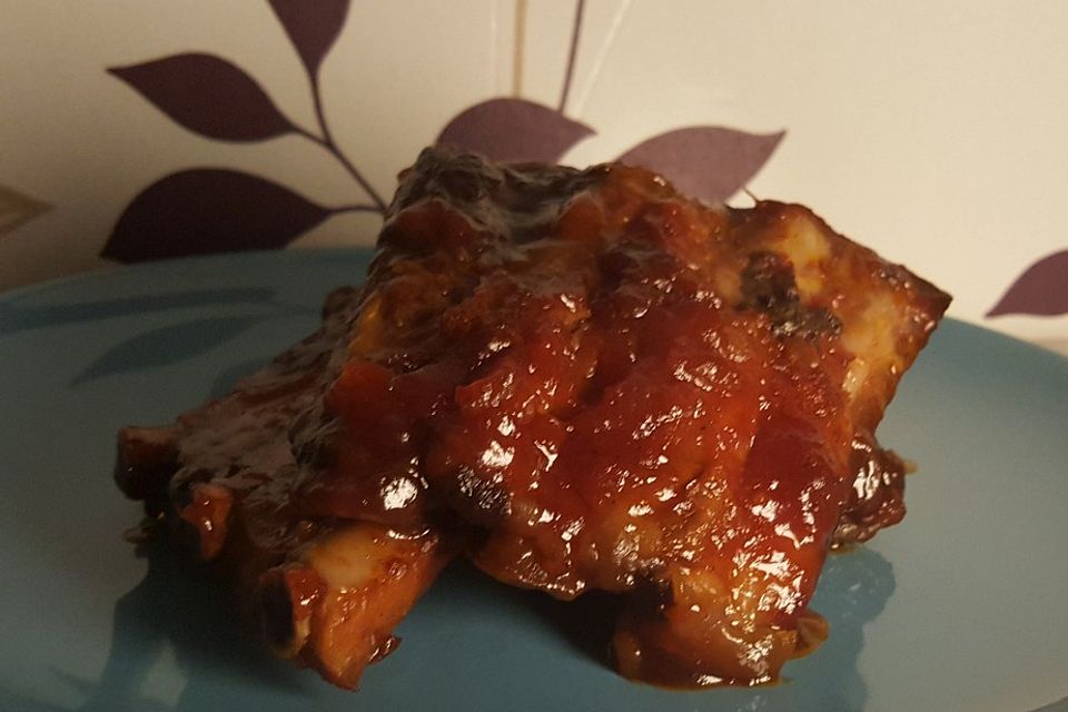 Spareribs mit amerikanischer BBQ-Sauce