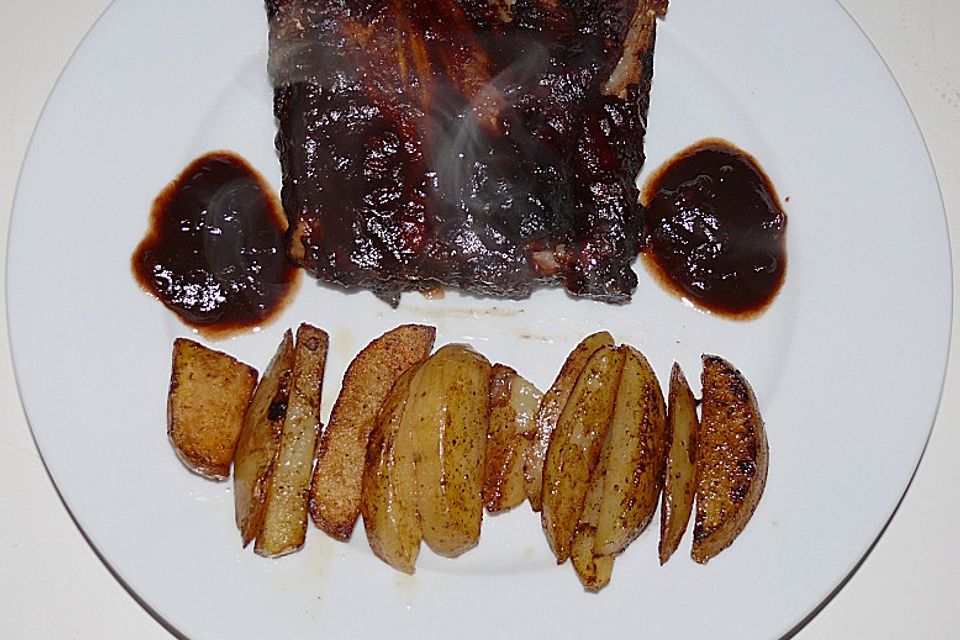 Spareribs mit amerikanischer BBQ-Sauce
