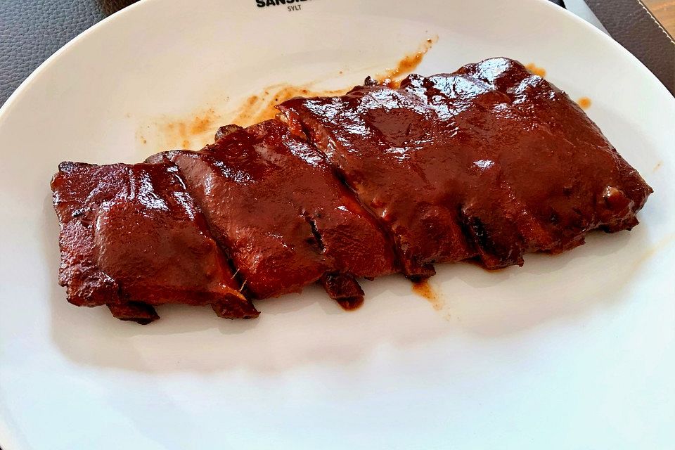Spareribs mit amerikanischer BBQ-Sauce
