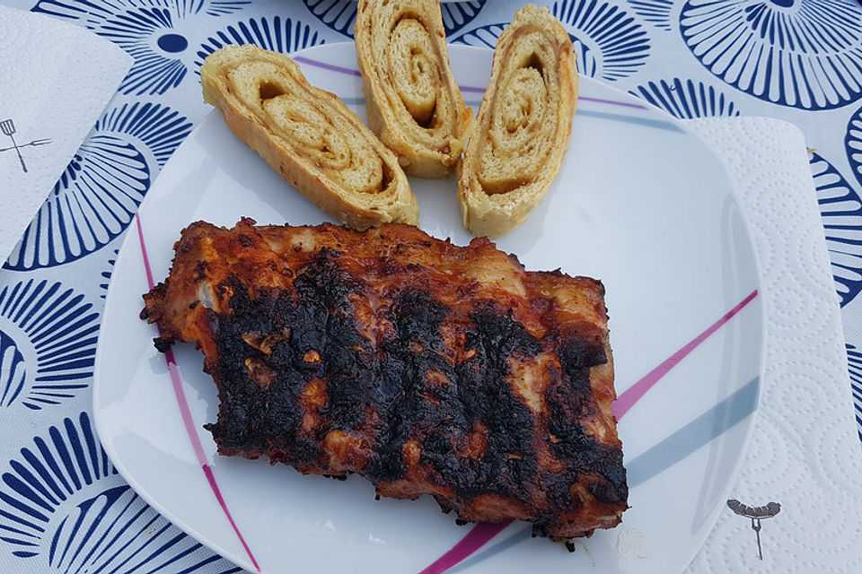Spareribs mit amerikanischer BBQ-Sauce