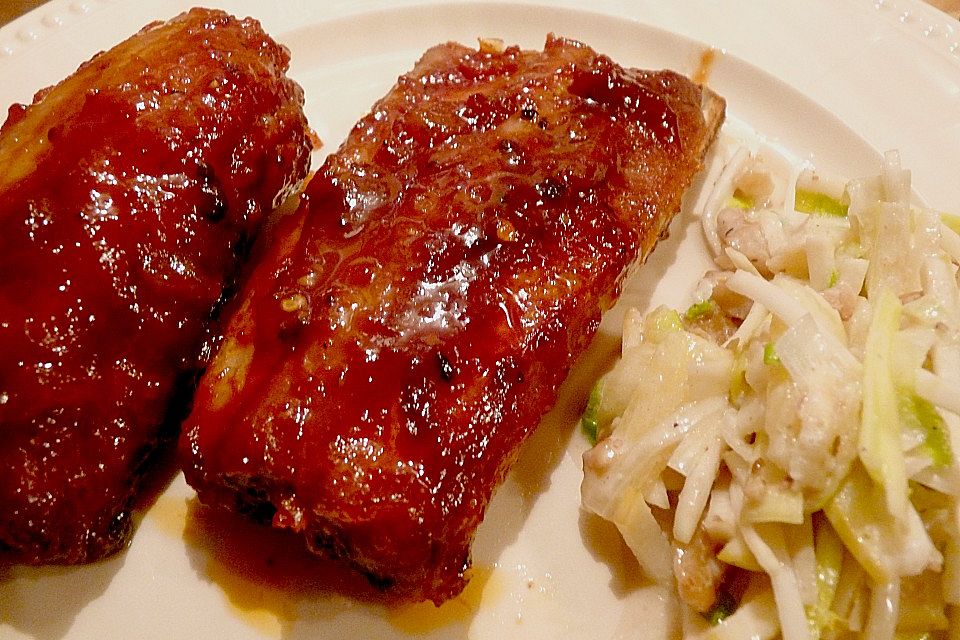 Spareribs mit amerikanischer BBQ-Sauce