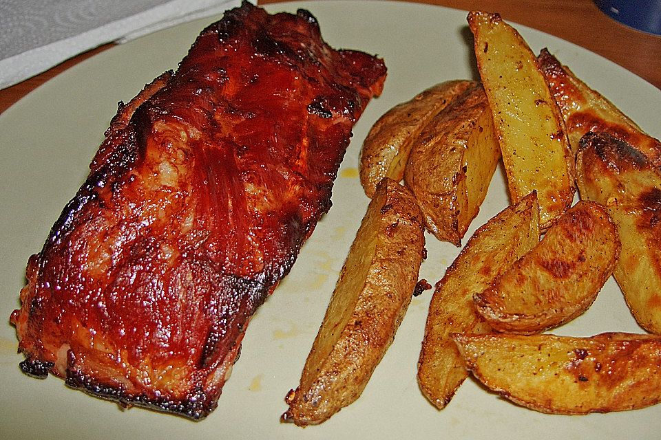 Spareribs mit amerikanischer BBQ-Sauce