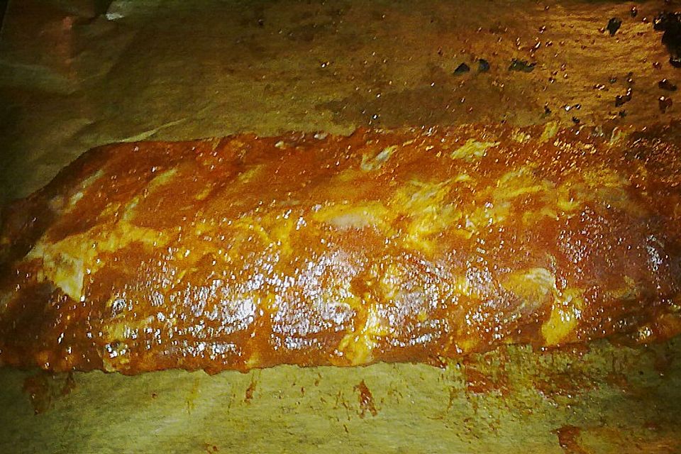 Spareribs mit amerikanischer BBQ-Sauce