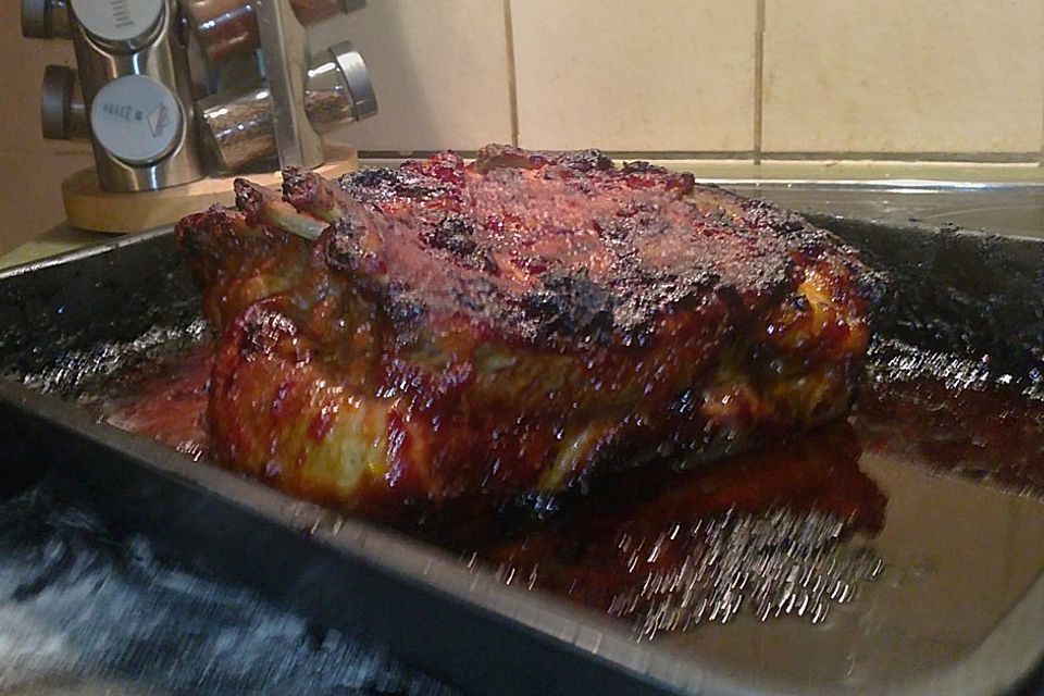 Spareribs mit amerikanischer BBQ-Sauce