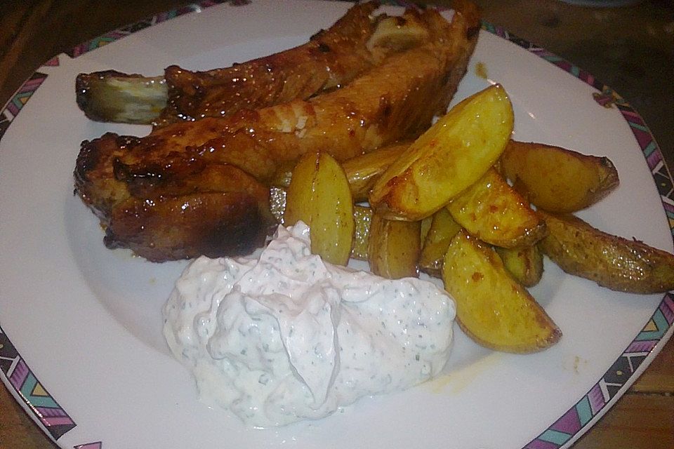 Spareribs mit amerikanischer BBQ-Sauce
