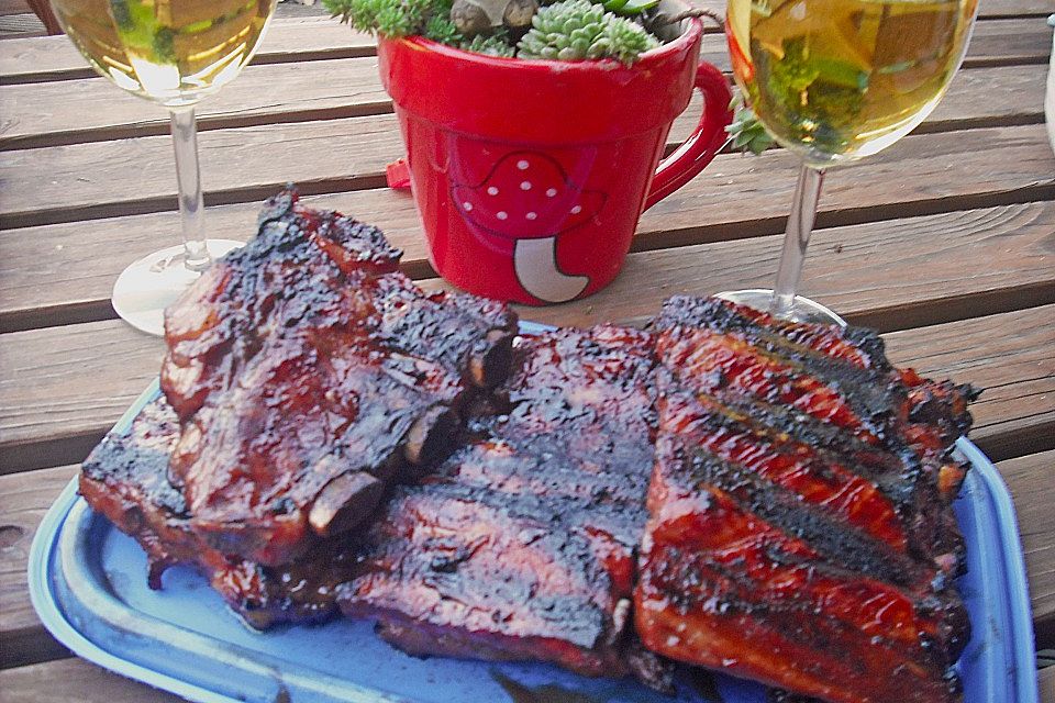 Spareribs mit amerikanischer BBQ-Sauce