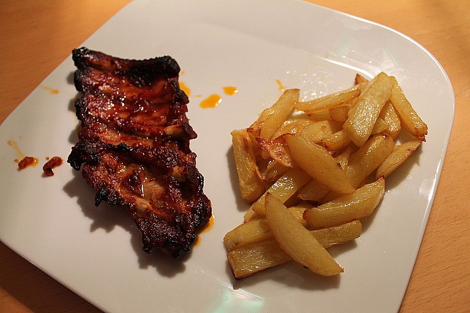 Spareribs mit amerikanischer BBQ-Sauce