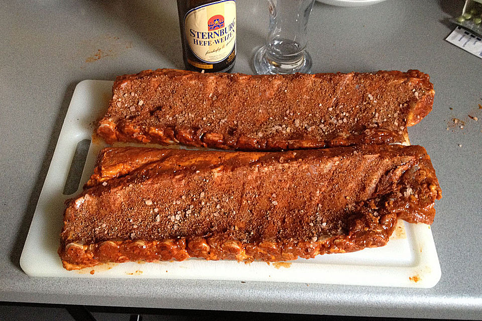 Spareribs mit amerikanischer BBQ-Sauce