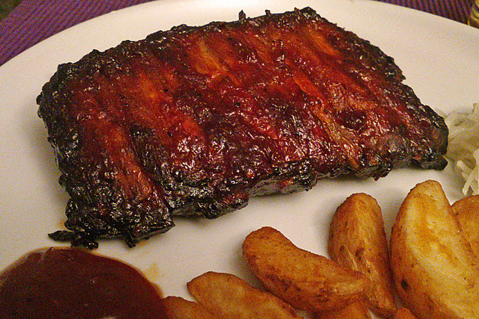 Spareribs mit amerikanischer BBQ-Sauce
