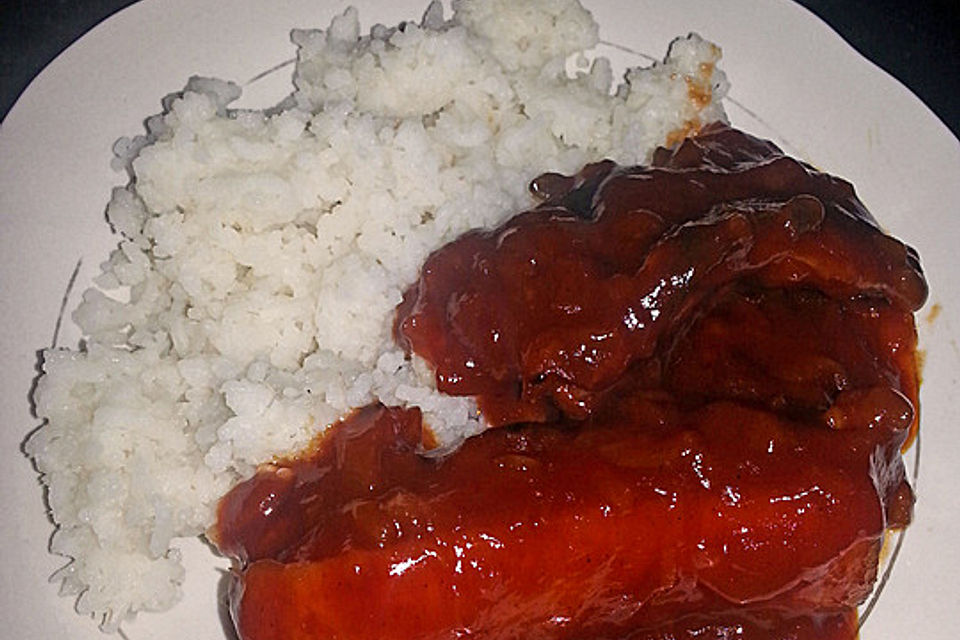 Spareribs mit amerikanischer BBQ-Sauce
