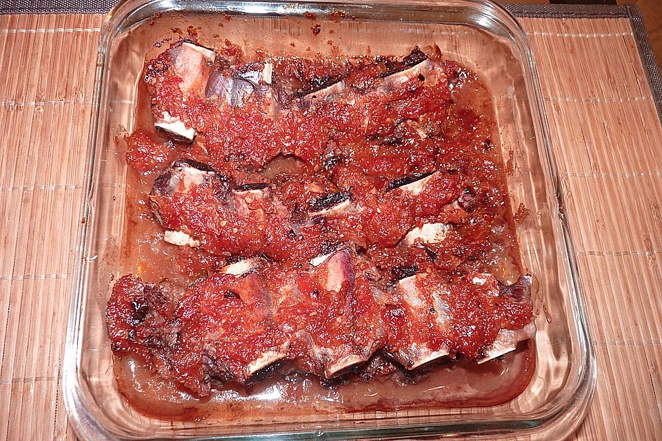 Spareribs mit amerikanischer BBQ-Sauce