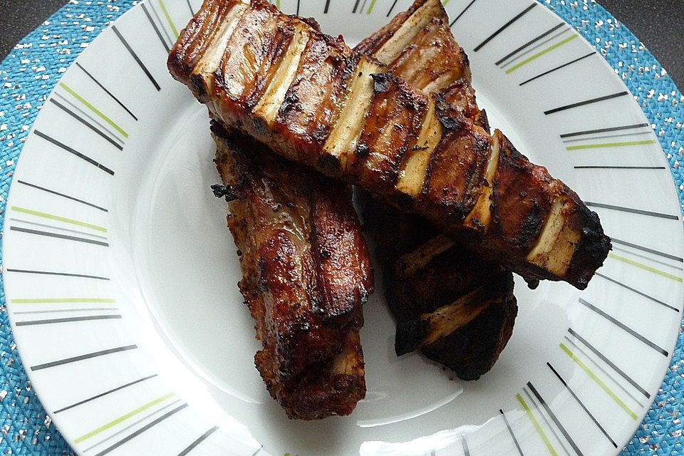 Spareribs mit amerikanischer BBQ-Sauce