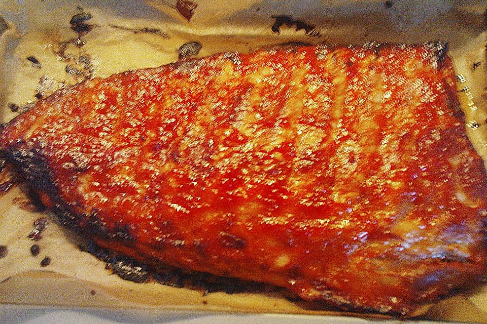 Spareribs mit amerikanischer BBQ-Sauce