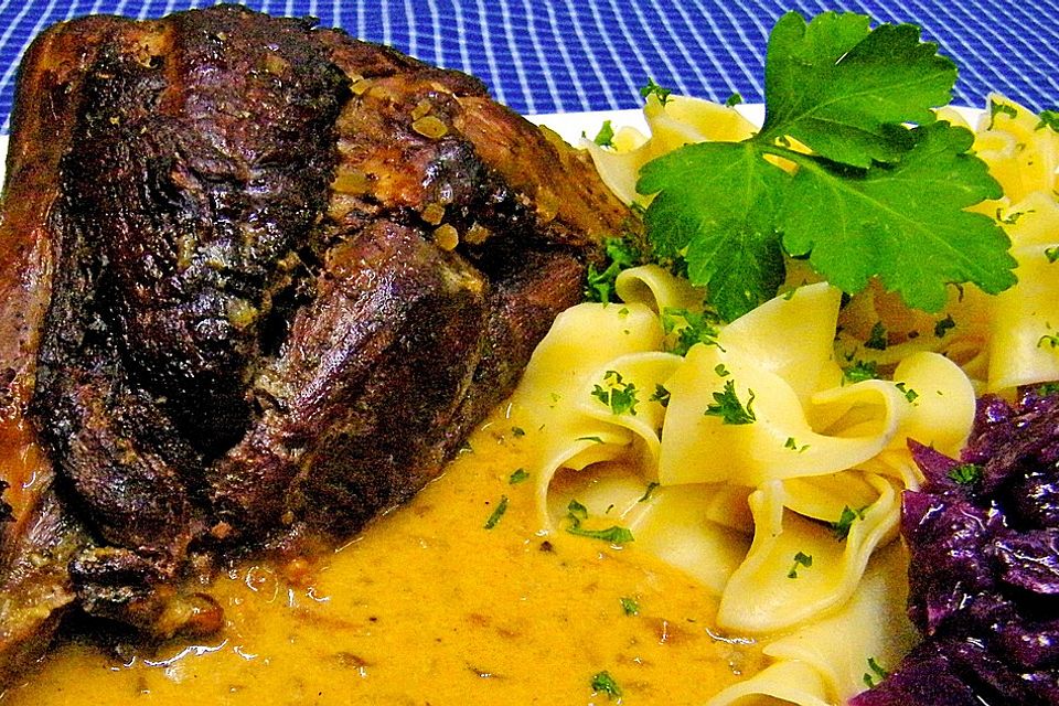 Hasenkeulen mit Sherry - Sauce