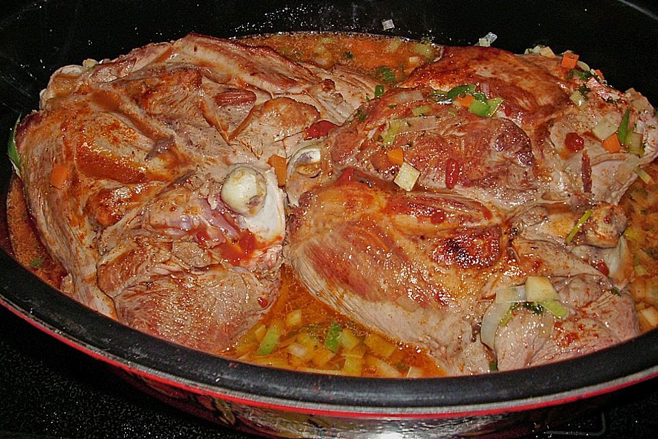 Putenoberkeule knusprig aus dem Backofen