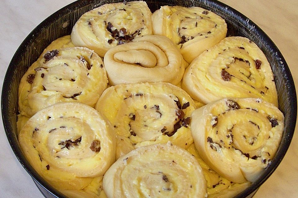 Puddingschnecken - Kuchen Puddingschnecken - Kuchen