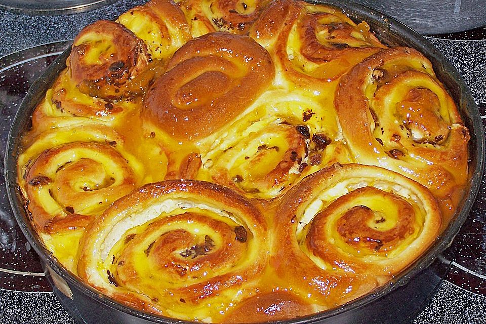 Puddingschnecken - Kuchen Puddingschnecken - Kuchen