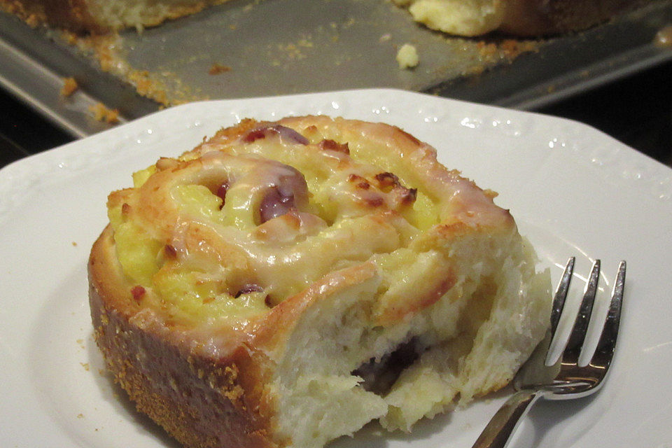 Puddingschnecken - Kuchen Puddingschnecken - Kuchen