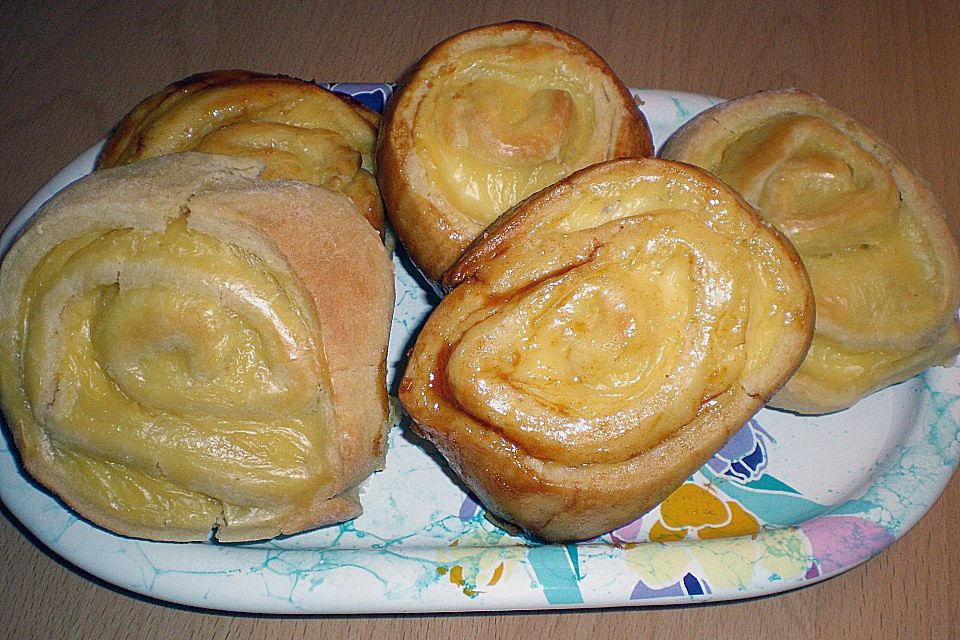 Puddingschnecken - Kuchen Puddingschnecken - Kuchen