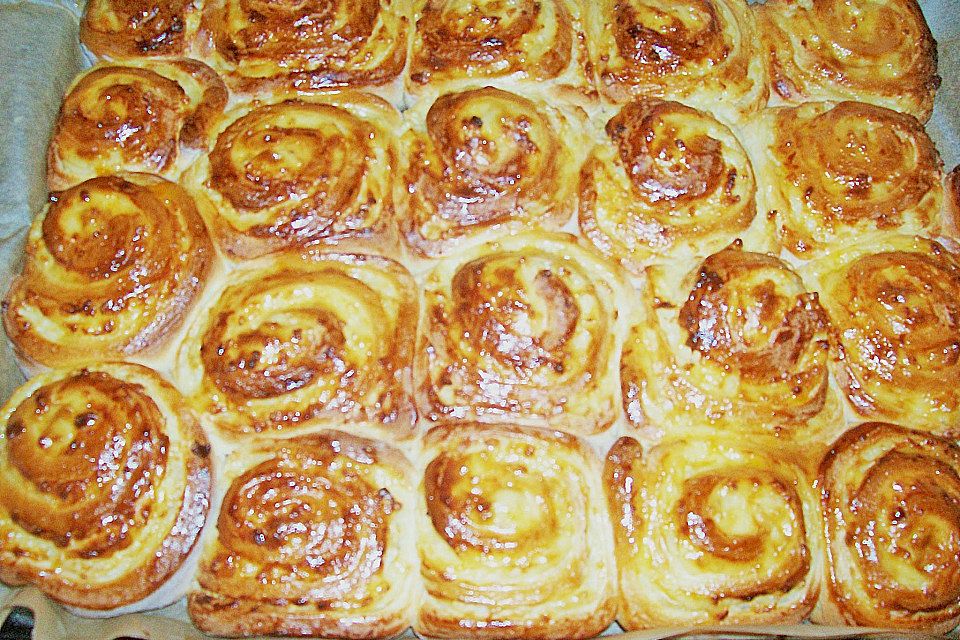 Puddingschnecken - Kuchen Puddingschnecken - Kuchen