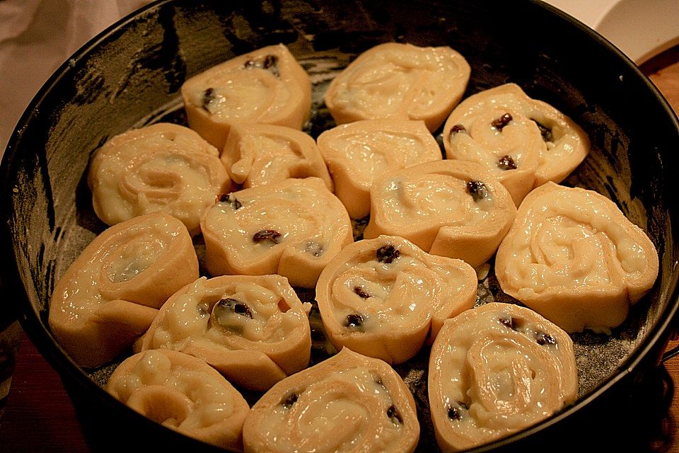 Puddingschnecken - Kuchen Puddingschnecken - Kuchen