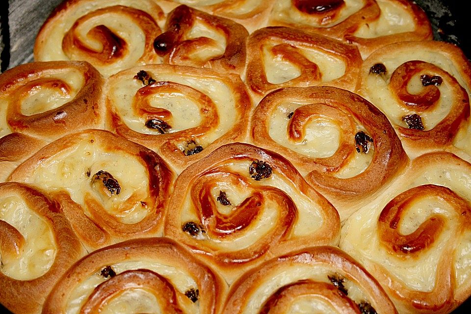 Puddingschnecken - Kuchen Puddingschnecken - Kuchen