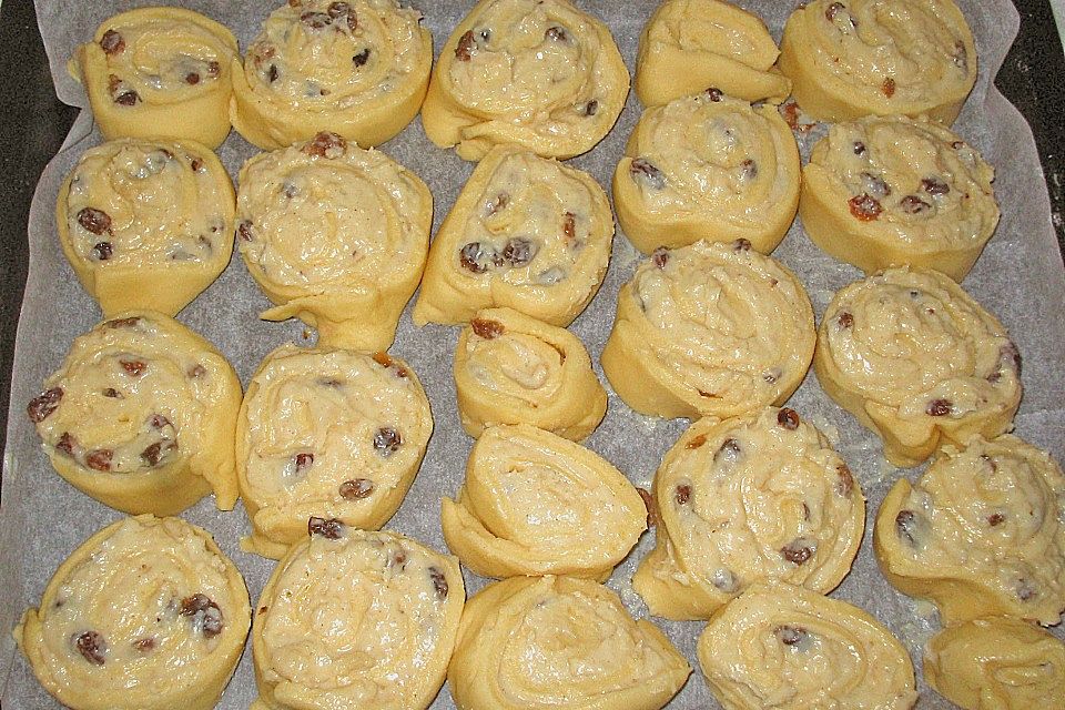 Puddingschnecken - Kuchen Puddingschnecken - Kuchen