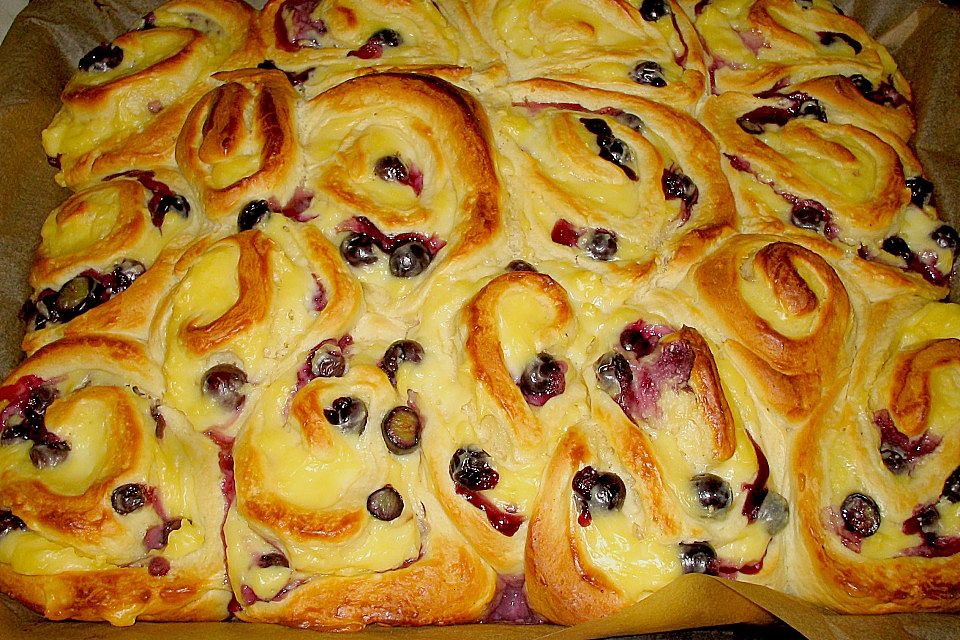 Puddingschnecken - Kuchen Puddingschnecken - Kuchen