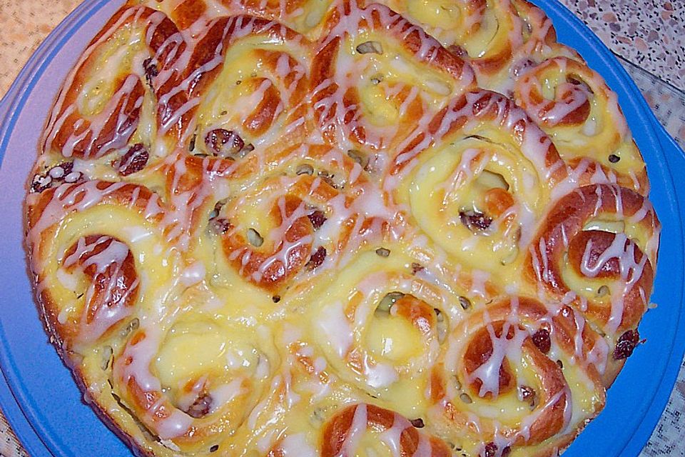 Puddingschnecken - Kuchen Puddingschnecken - Kuchen