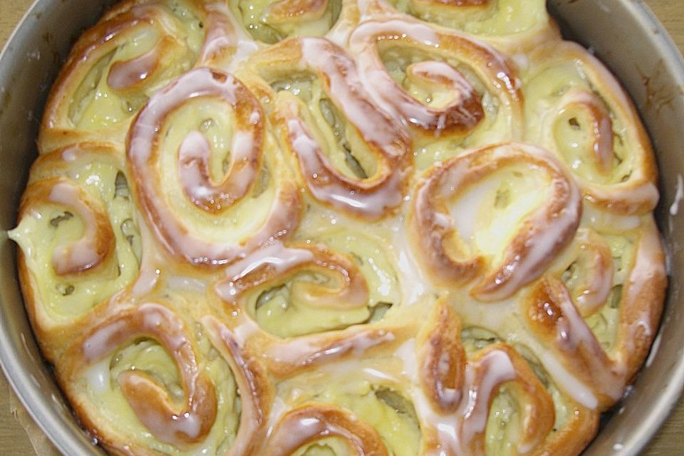 Puddingschnecken - Kuchen Puddingschnecken - Kuchen