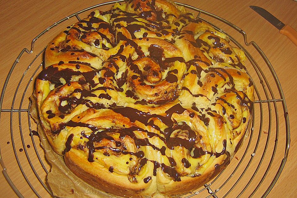 Puddingschnecken - Kuchen Puddingschnecken - Kuchen