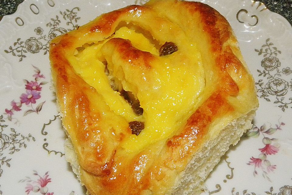 Puddingschnecken - Kuchen Puddingschnecken - Kuchen