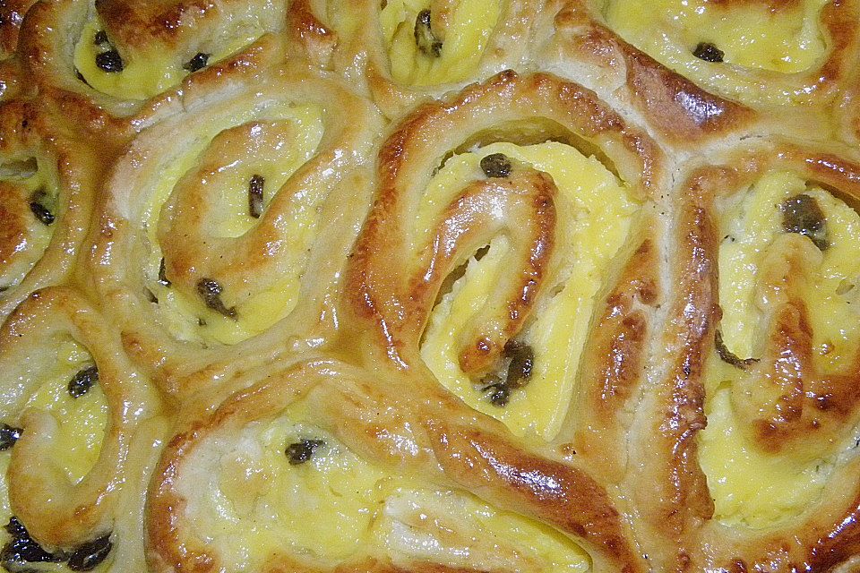 Puddingschnecken - Kuchen Puddingschnecken - Kuchen