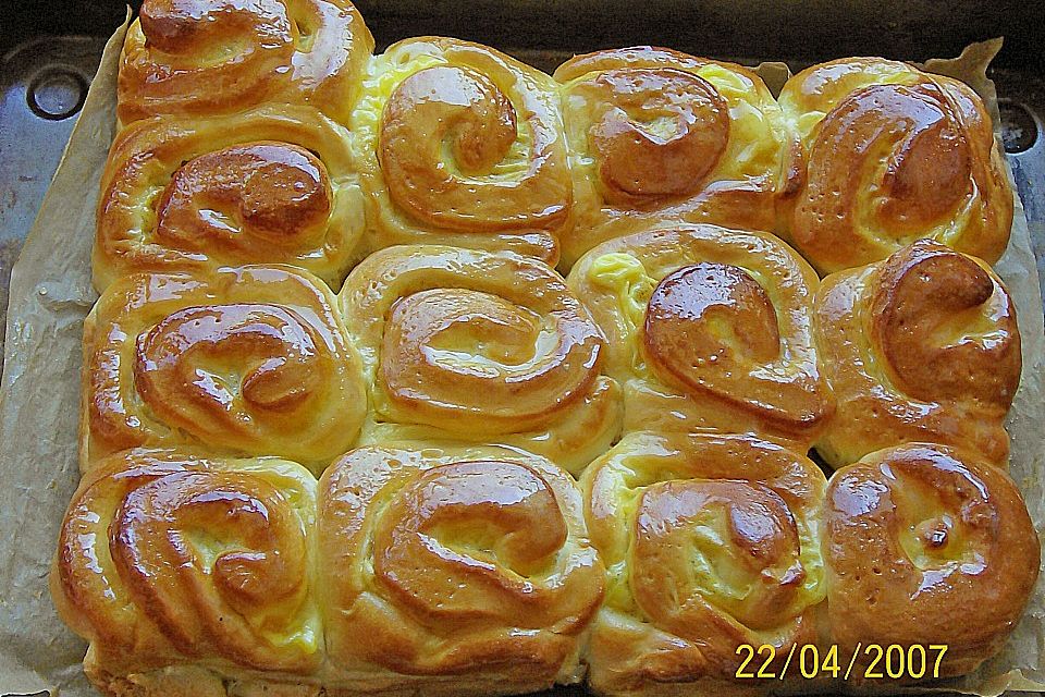 Puddingschnecken - Kuchen Puddingschnecken - Kuchen