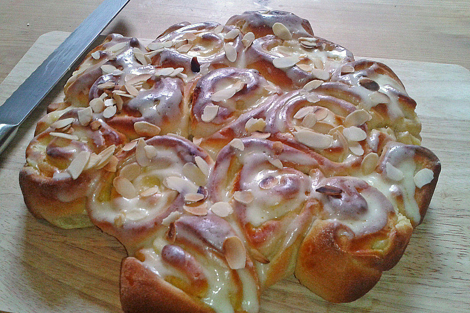 Puddingschnecken - Kuchen Puddingschnecken - Kuchen