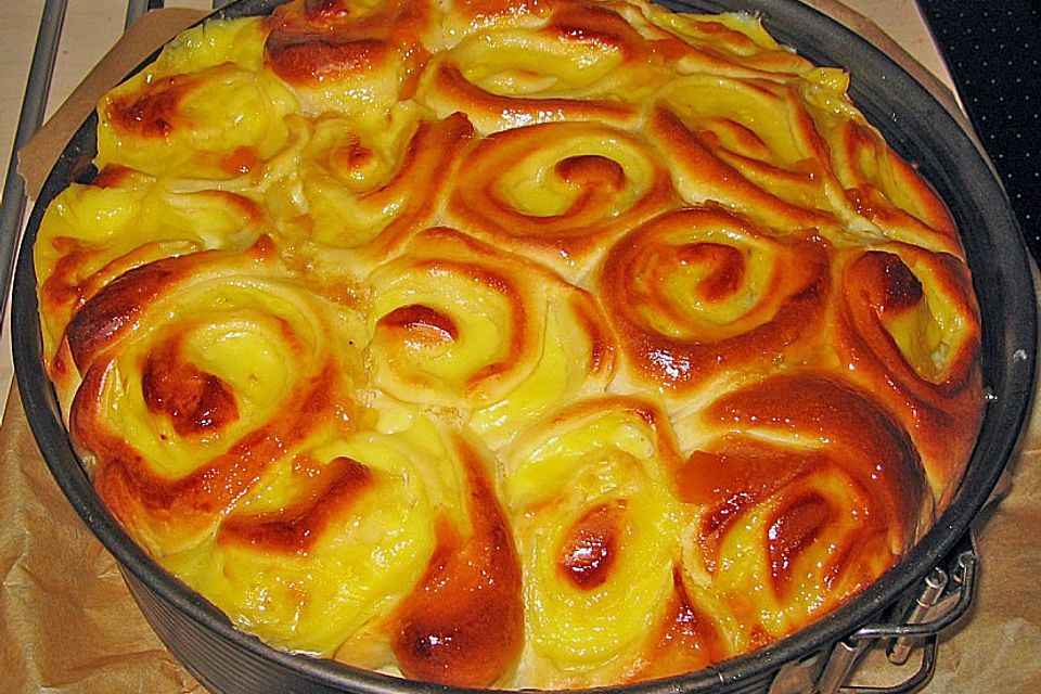 Puddingschnecken - Kuchen Puddingschnecken - Kuchen