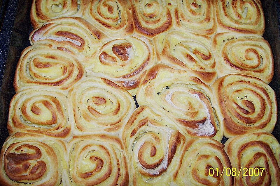 Puddingschnecken - Kuchen Puddingschnecken - Kuchen