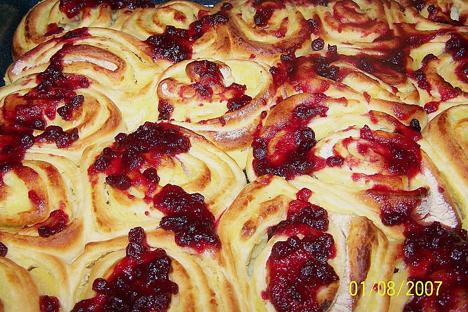 Puddingschnecken - Kuchen Puddingschnecken - Kuchen