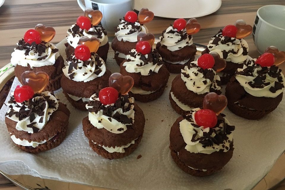 Schwarzwälder - Kirsch - Muffins