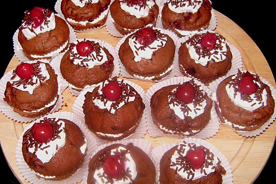 Schwarzwälder - Kirsch - Muffins