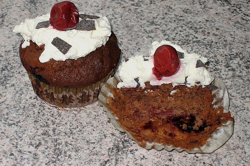 Schwarzwälder - Kirsch - Muffins