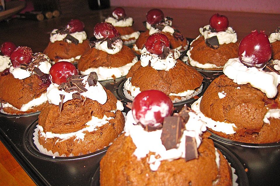 Schwarzwälder - Kirsch - Muffins